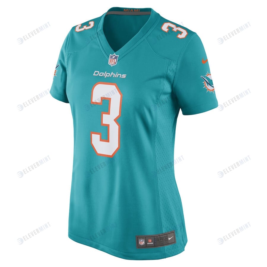 Myles Gaskin Miami Dolphins Women's Game Player Jersey - Aqua
