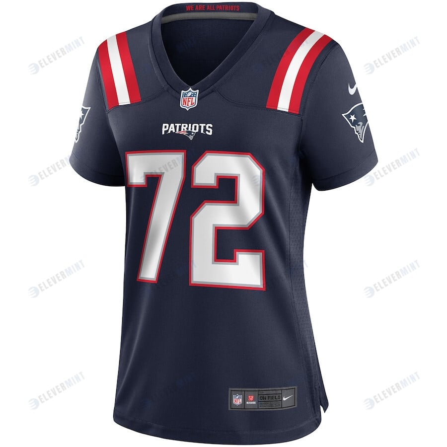 Matt Light 72 New England Patriots Women Game Retired Jersey - Navy
