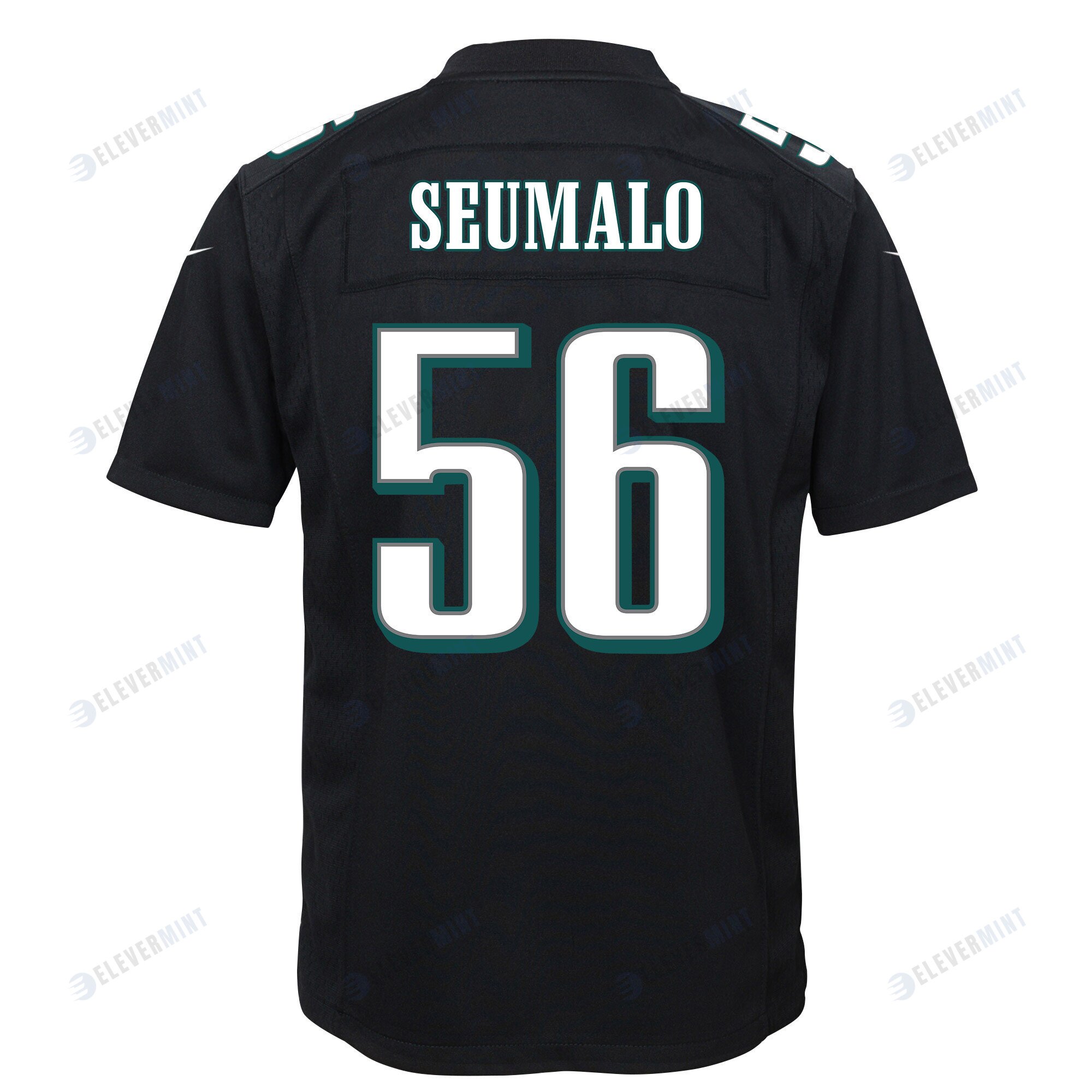 Isaac Seumalo 56 Philadelphia Eagles Super Bowl LVII Champions 2 Stars Youth Game Jersey - Black