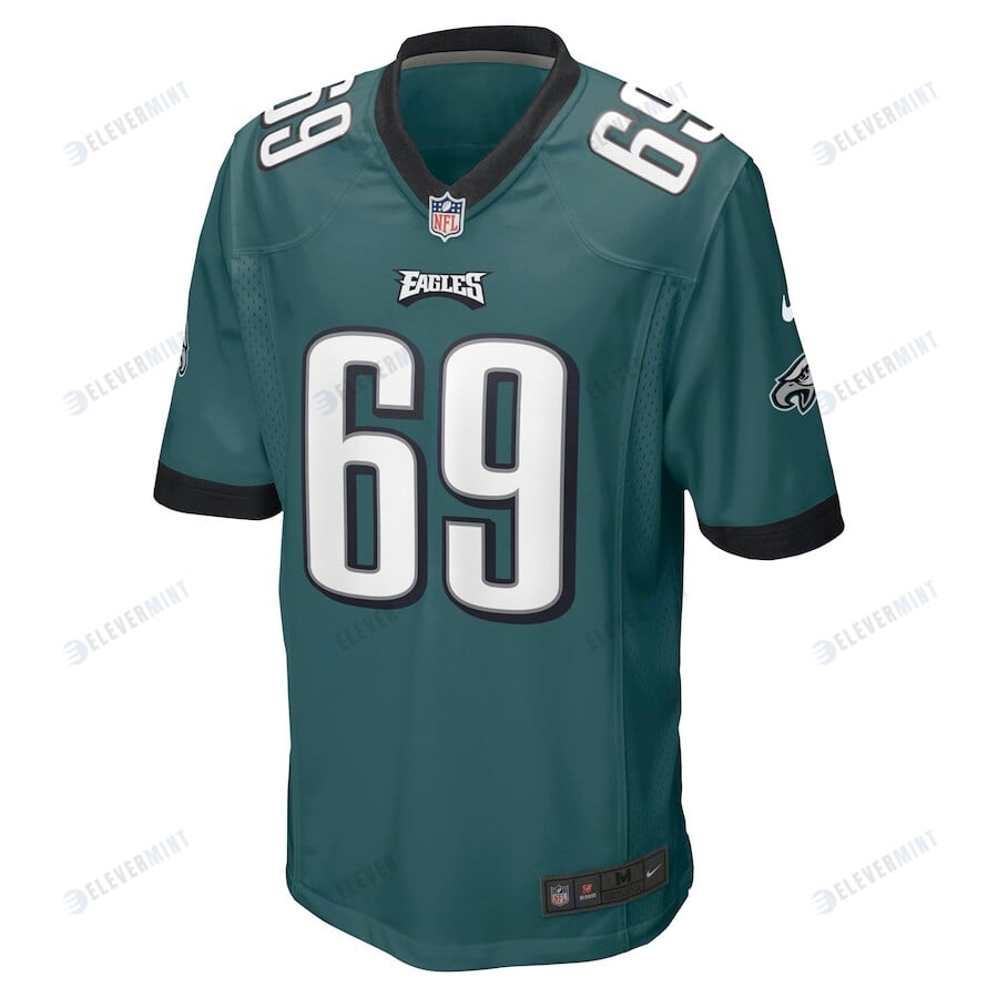 Landon Dickerson 69 Philadelphia Eagles Game Player Jersey - Midnight Green