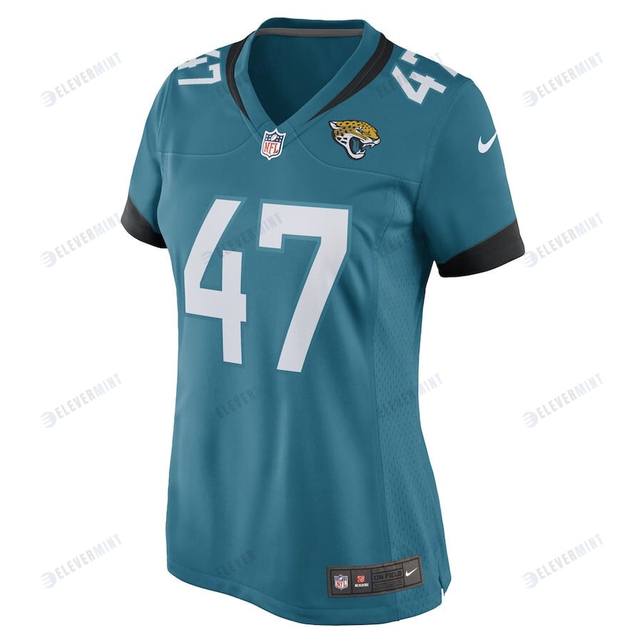 De'Shaan Dixon 47 Jacksonville Jaguars Women's Game Jersey - Teal