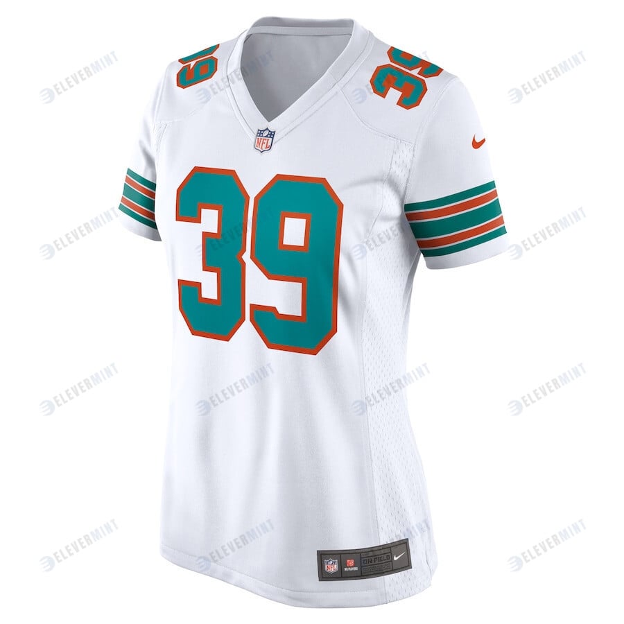 Larry Csonka 39 Miami Dolphins Women's Retired Player Jersey - White