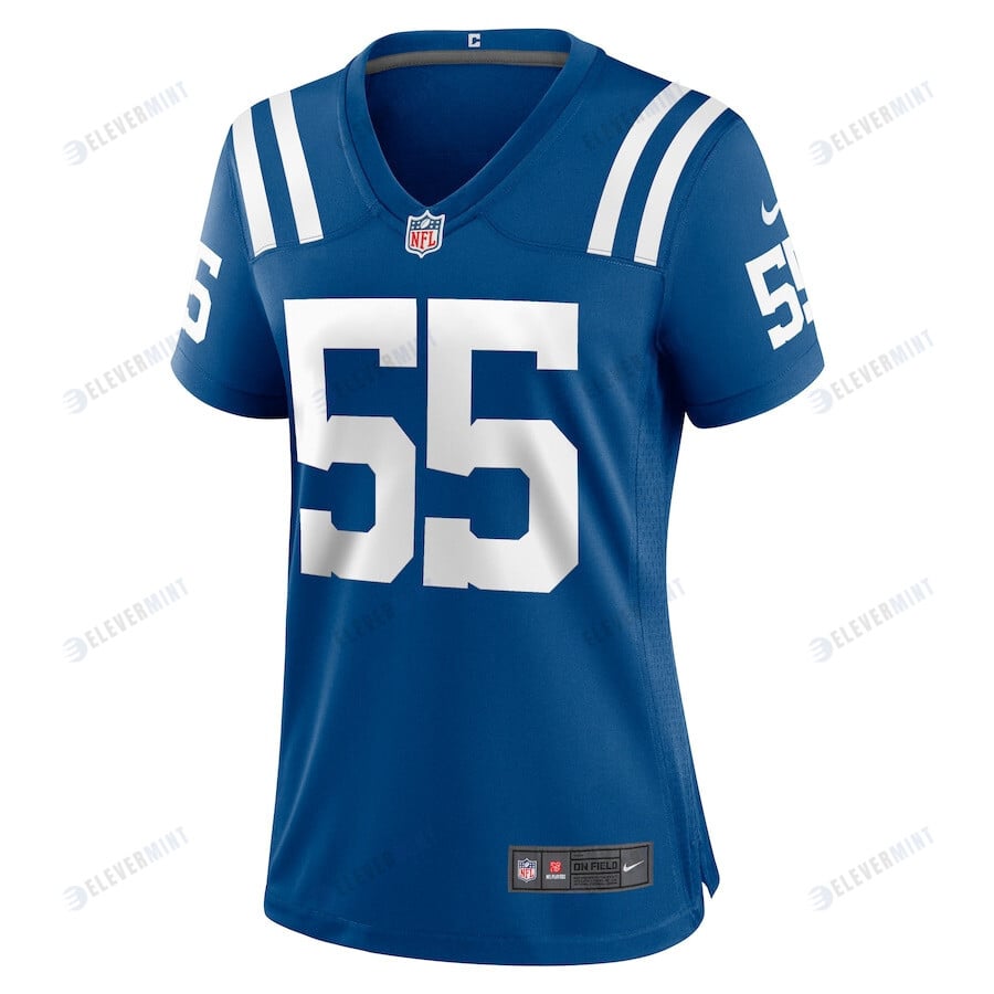 Isaiah Land 55 Indianapolis Colts Women Team Game Jersey - Royal