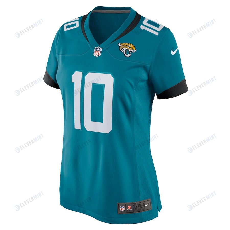 Brandon McManus 10 Jacksonville Jaguars Women Team Game Jersey - Teal