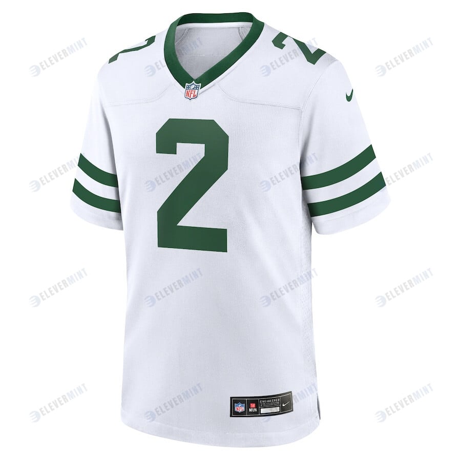 Zach Wilson 2 New York Jets Men Alternate Game Jersey - White