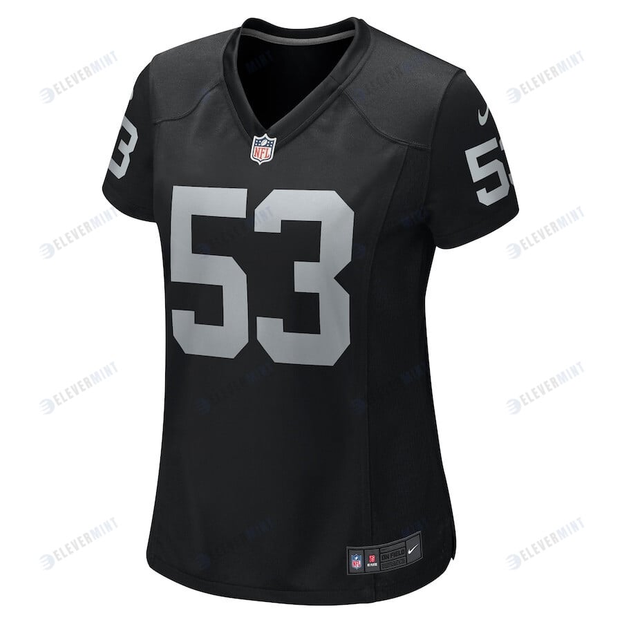 Isaac Darkangelo 53 Las Vegas Raiders Women Team Game Jersey - Black