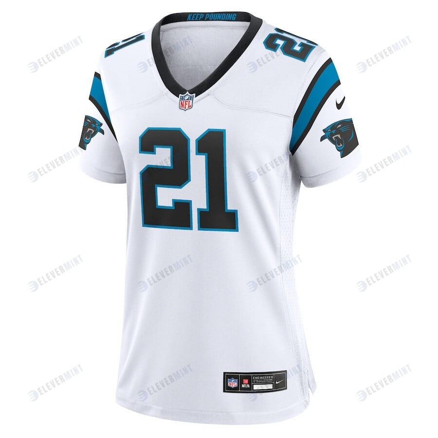 Jeremy Chinn 21 Carolina Panthers Women's Game Jersey - White
