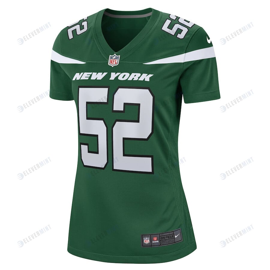 Sam Eguavoen 52 New York Jets Women Game Jersey - Gotham Green