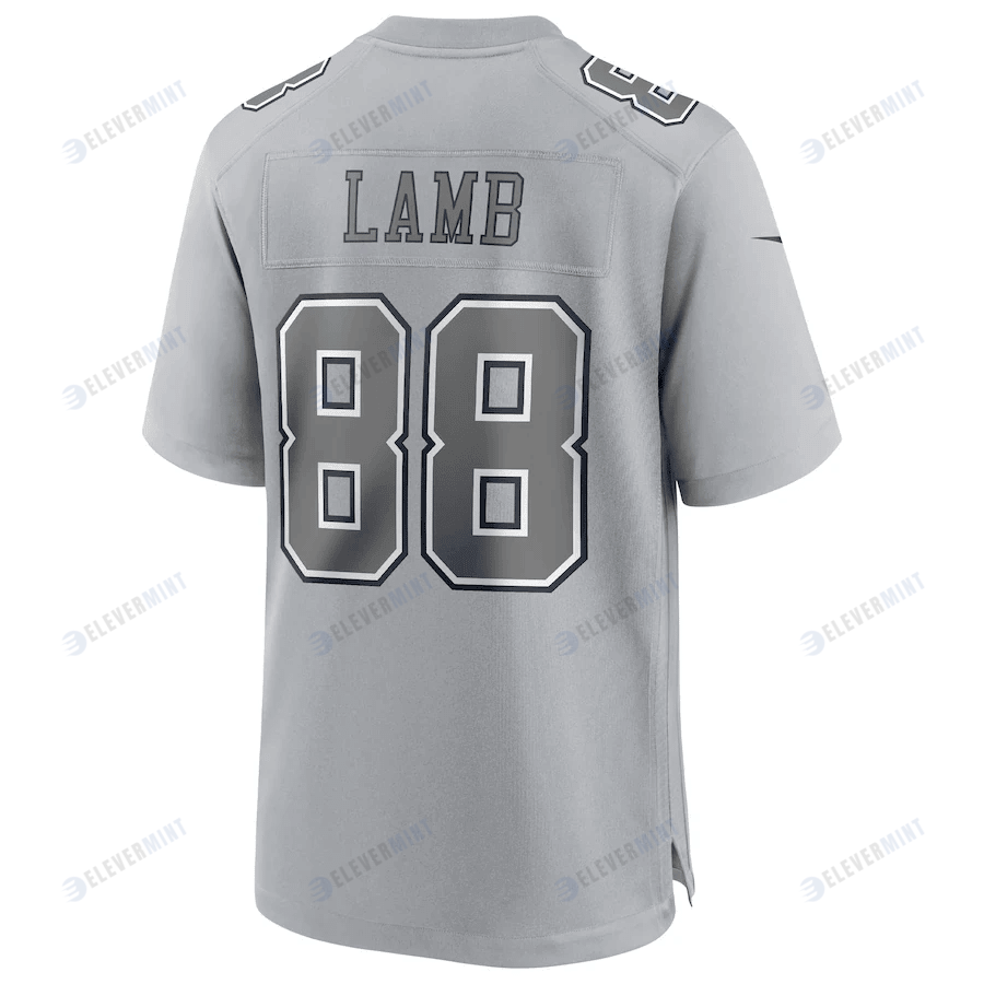 CeeDee Lamb 88 Dallas Cowboys Men Atmosphere Fashion Game Jersey - Gray
