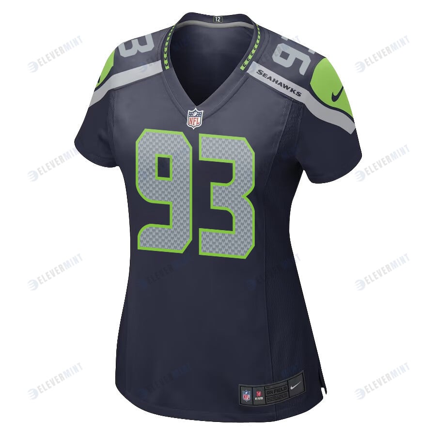 Dre’mont Jones 93 Seattle Seahawks Game Women Jersey - College Navy