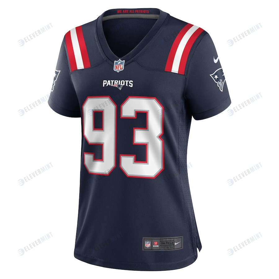 Lawrence Guy 93 New England Patriots Women Team Game Jersey - Navy