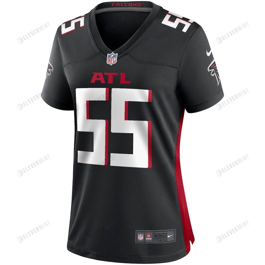 John Abraham 55 Atlanta Falcons Women Retired Game Jersey - Black