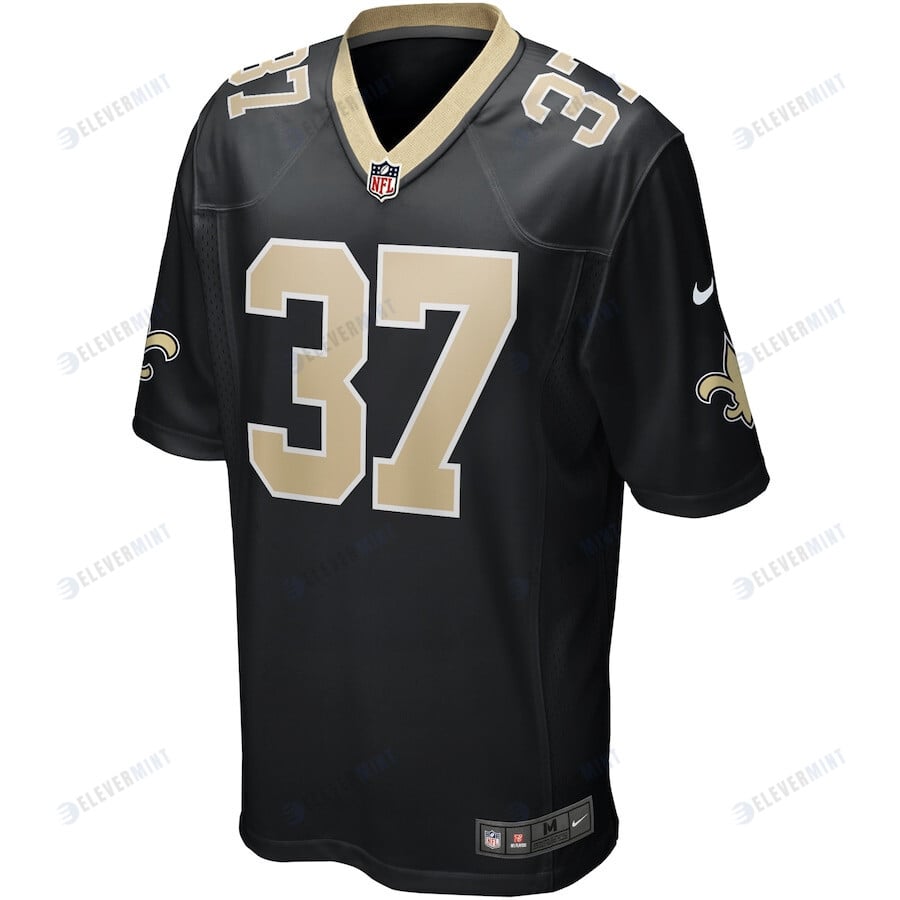 Steve Gleason 37 New Orleans Saints Men Game Retired Jersey - Black