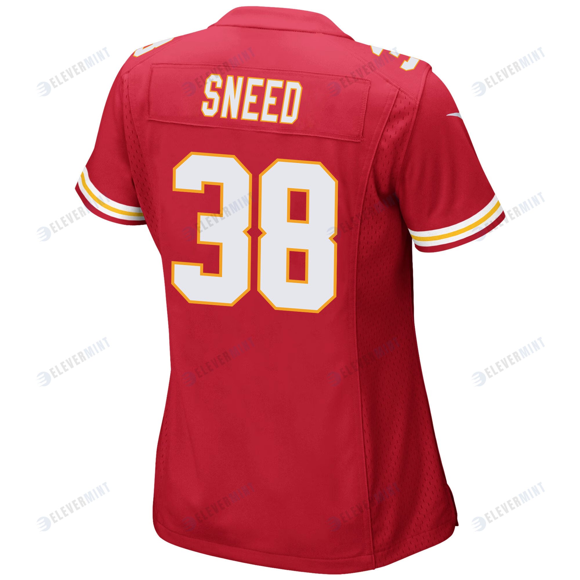 L'Jarius Sneed 38 Kansas City Chiefs Super Bowl LVII Champions 3 Stars Women Game Jersey - Red