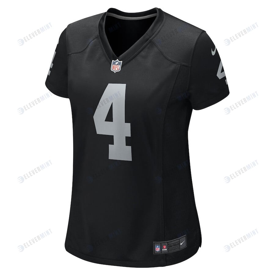 Aidan O'Connell 4 Las Vegas Raiders Women Game Jersey - Black