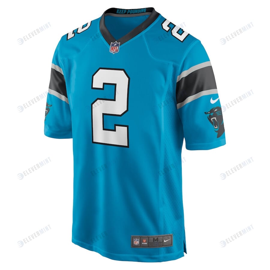 D.J. Moore 2 Carolina Panthers Men's Game Jersey - Blue