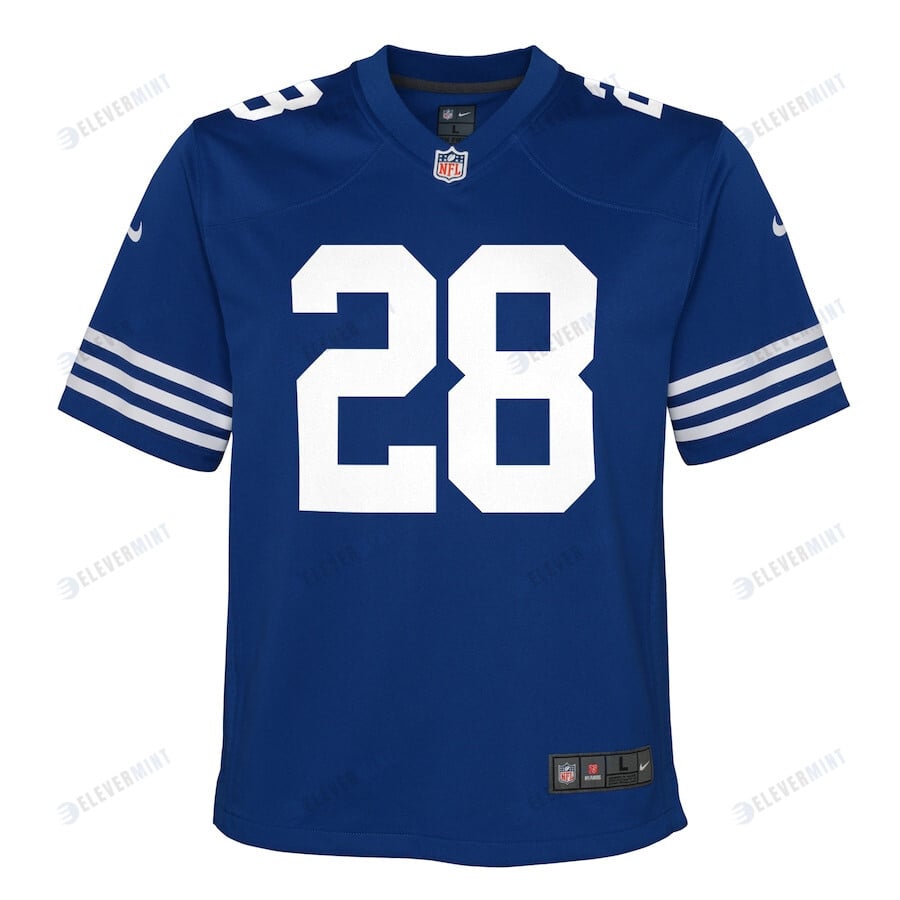 Jonathan Taylor 28 Indianapolis Colts YOUTH Alternate Game Jersey - Royal