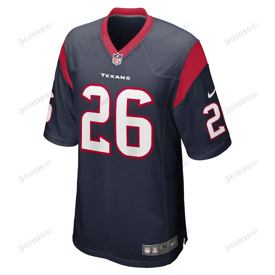 Devin Singletary 26 Houston Texans Team Game Men Jersey - Navy