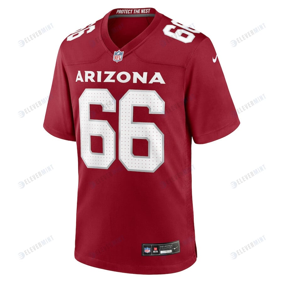 Jackson Barton 66 Arizona Cardinals Men Team Game Jersey - Cardinal