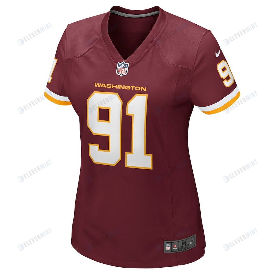 Ryan Kerrigan 91 Washington Commanders Football Team Women Game Jersey - Burgundy