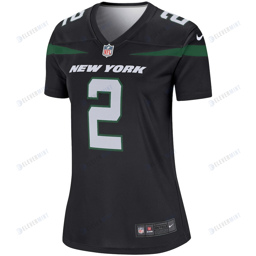 Zach Wilson 2 New York Jets Women Legend Jersey - Black