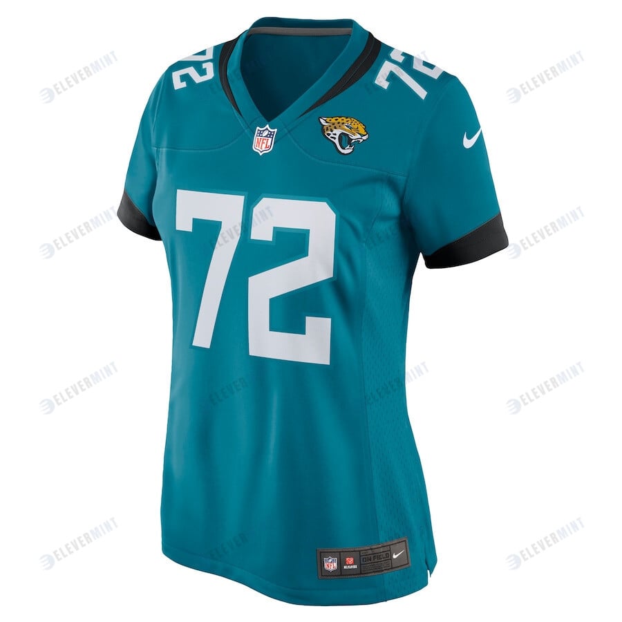 Walker Little 72 Jacksonville Jaguars Women's Game Jersey - Teal
