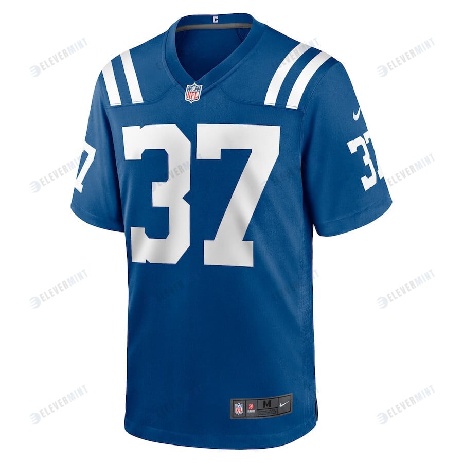 Isaac Taylor-Stuart 37 Indianapolis Colts Men Team Game Jersey - Royal
