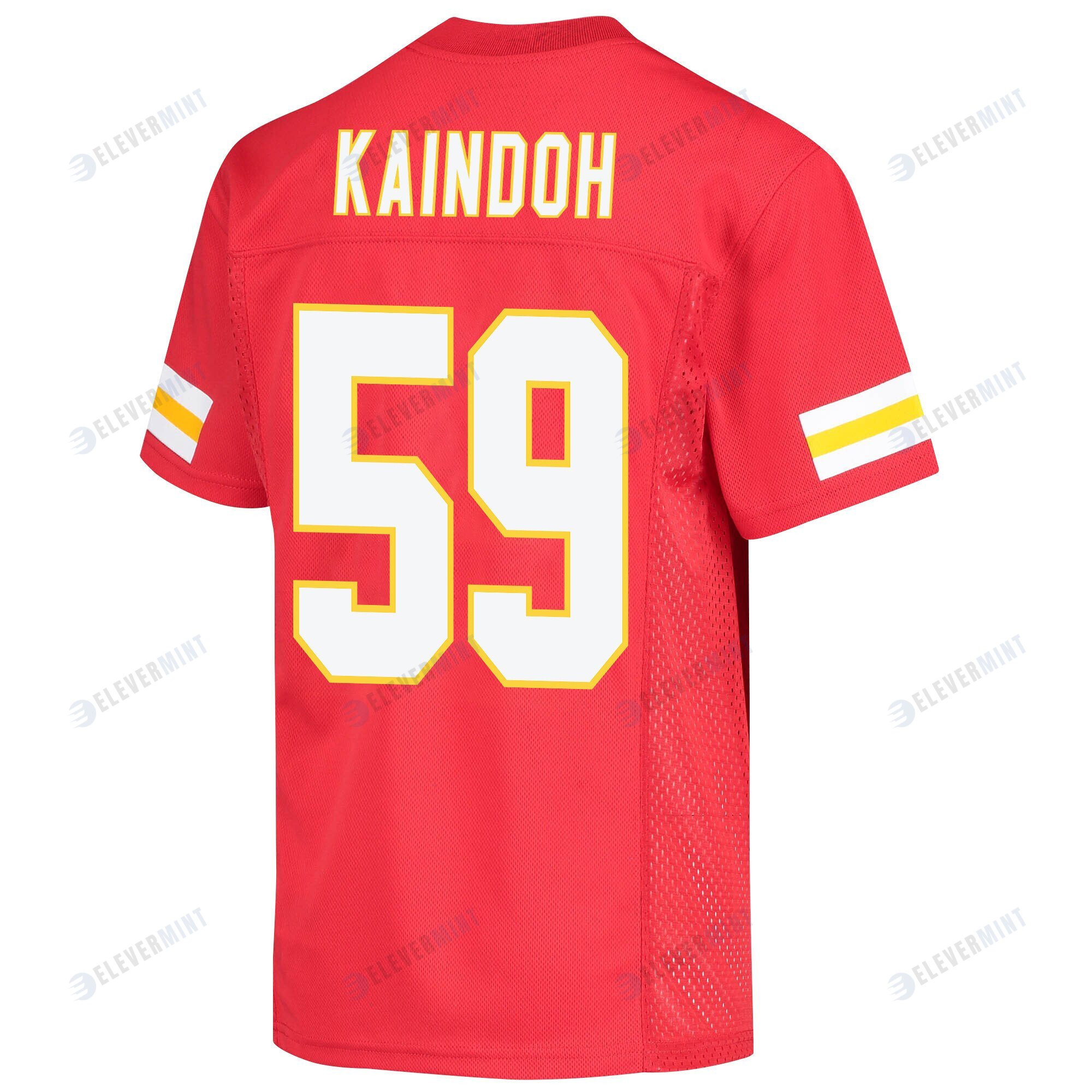 Joshua Kaindoh 59 Kansas City Chiefs Super Bowl LVII Champions Youth Game Jersey - Red