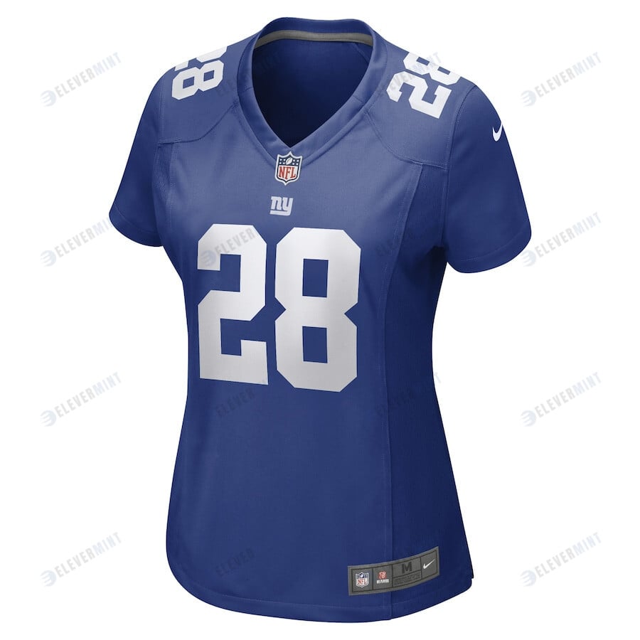 Cor'Dale Flott 28 New York Giants Women Game Jersey - Royal