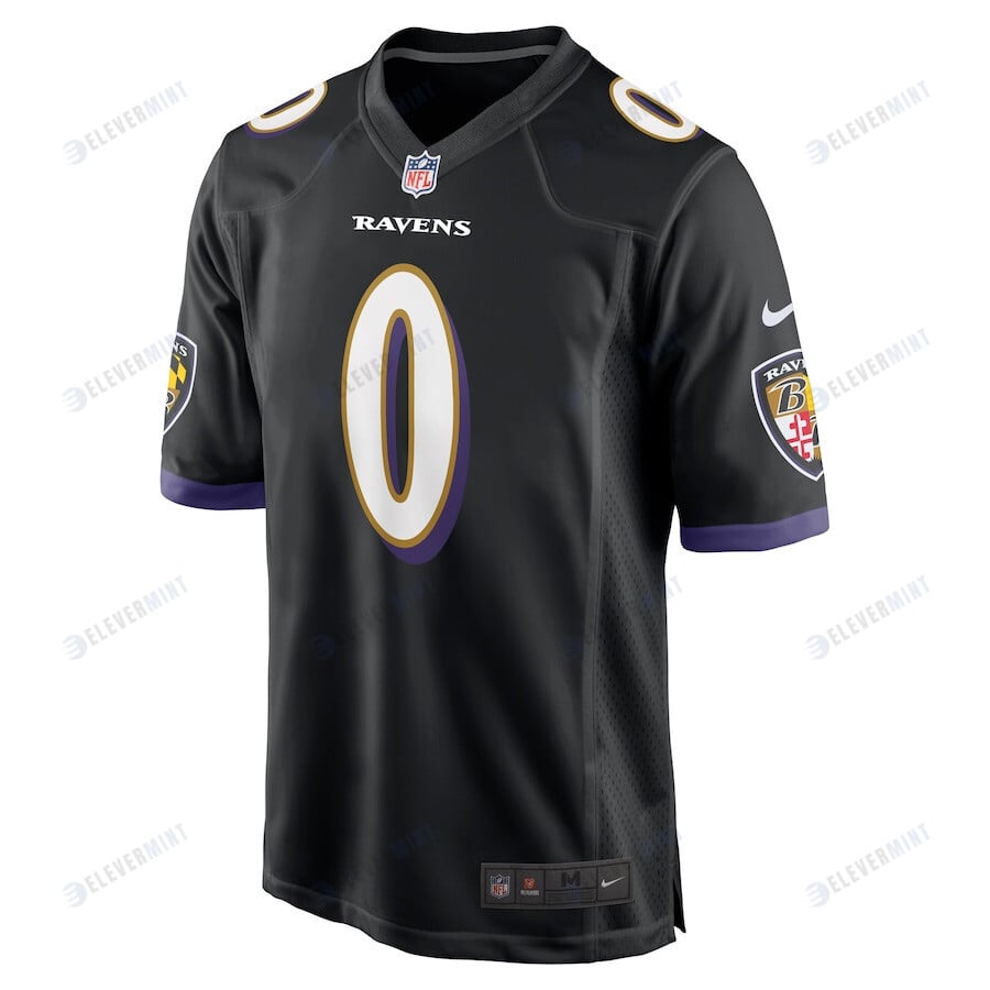 Roquan Smith 0 Baltimore Ravens Team Game Men Jersey - Black