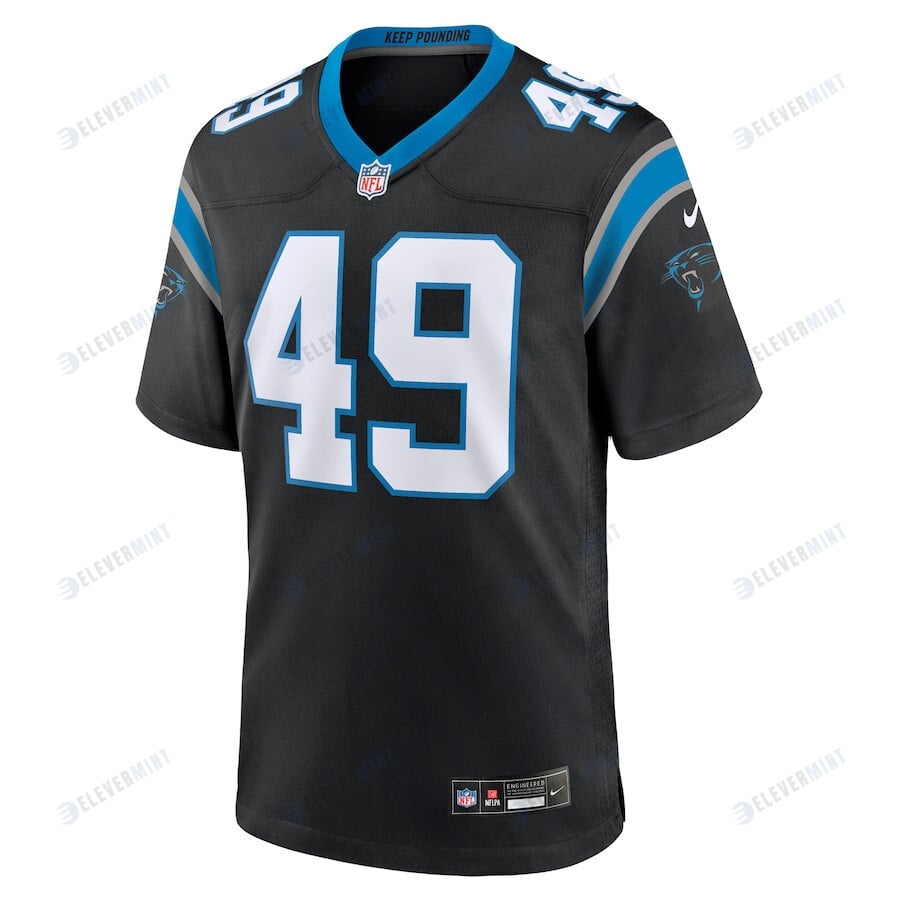Frankie Luvu 49 Carolina Panthers Team Game Men Jersey - Black