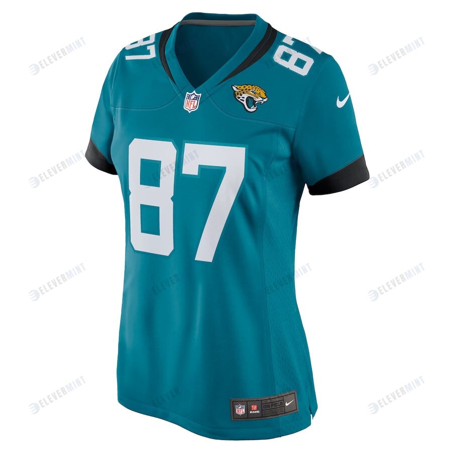 Josh Pederson 87 Jacksonville Jaguars Women's Team Game Jersey - Teal