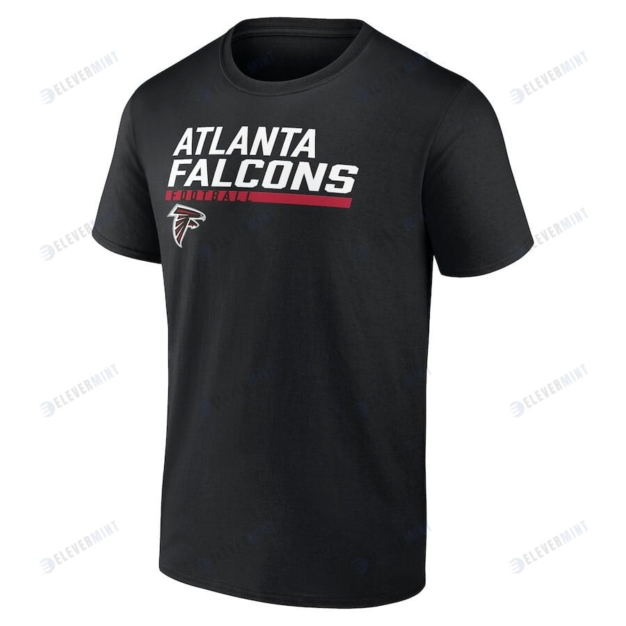 Atlanta Falcons Stacked T-Shirt - Black