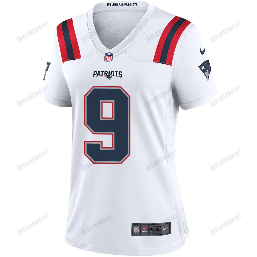 JuJu Smith-Schuster 9 New England Patriots Women Game Jersey - White
