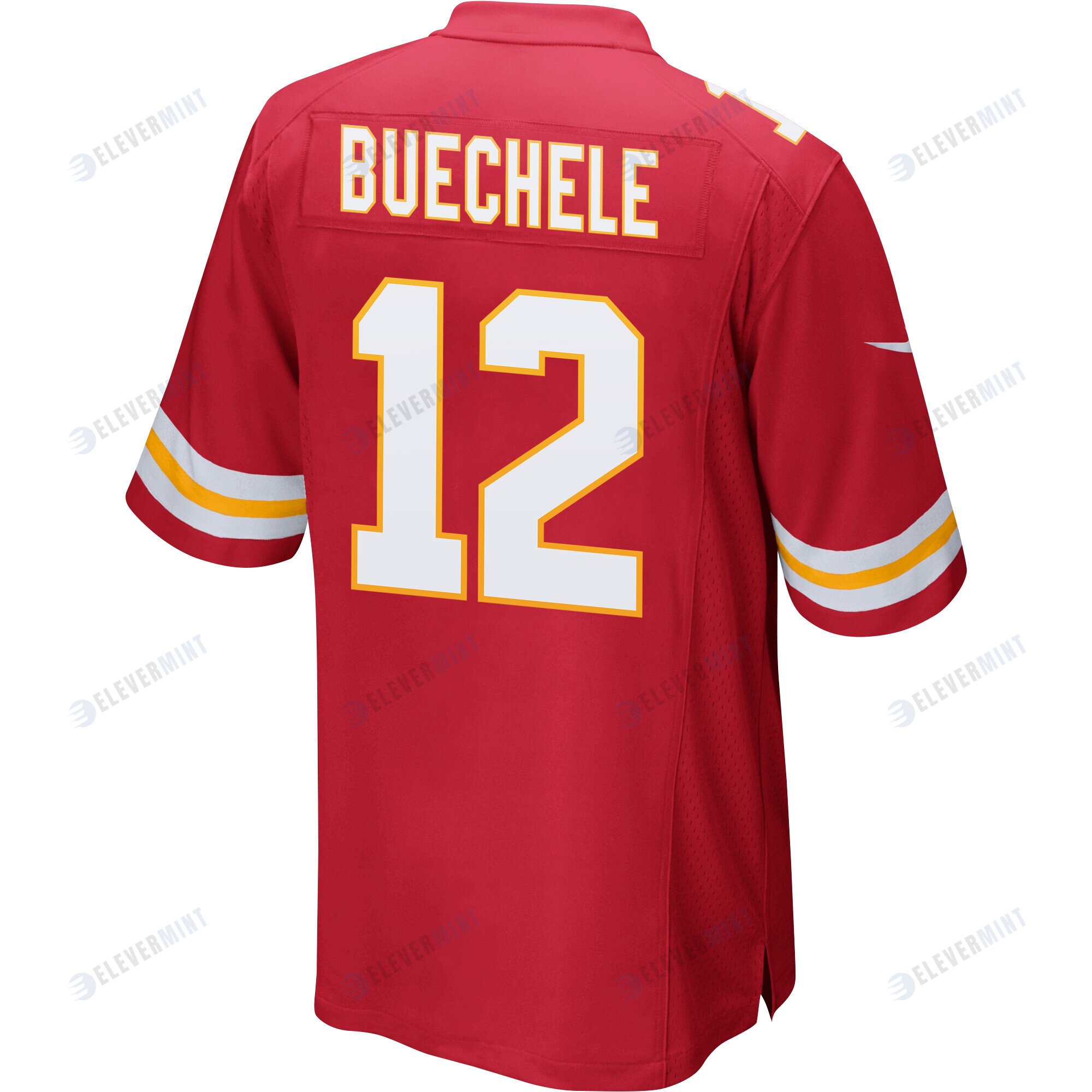Shane Buechele 12 Kansas City Chiefs Super Bowl LVII Champions Men Game Jersey - Red