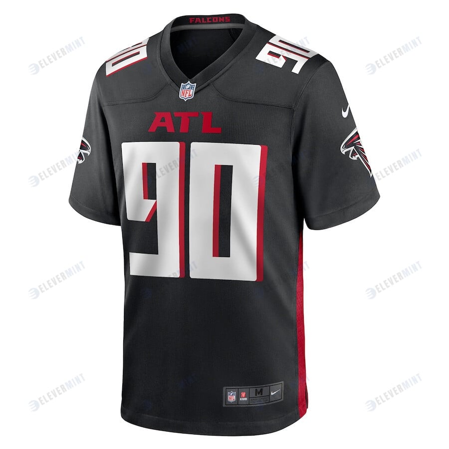 David Onyemata 90 Atlanta Falcons Men's Team Game Jersey - Black
