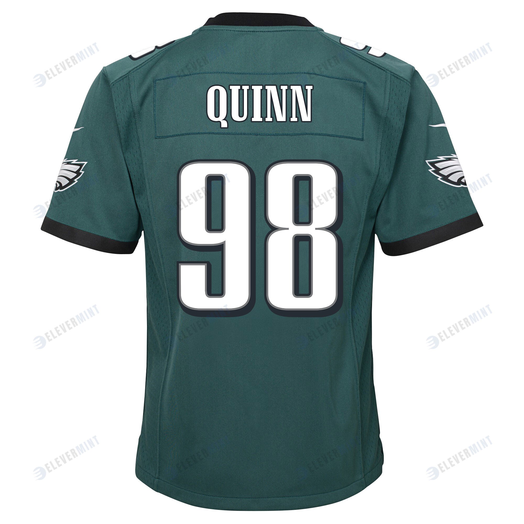 Robert Quinn 98 Philadelphia Eagles Super Bowl LVII Champions 2 Stars 2 Stars Youth Game Jersey - Black