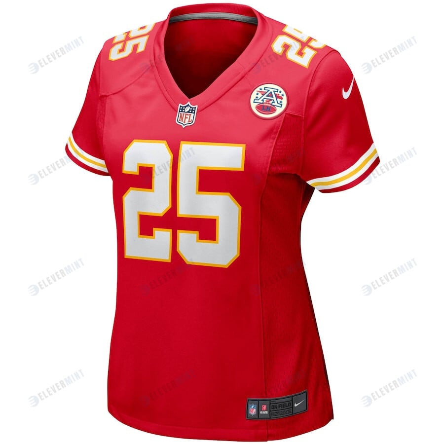 Clyde Edwards-Helaire 25 Kansas City Chiefs Game Women Jersey - Red