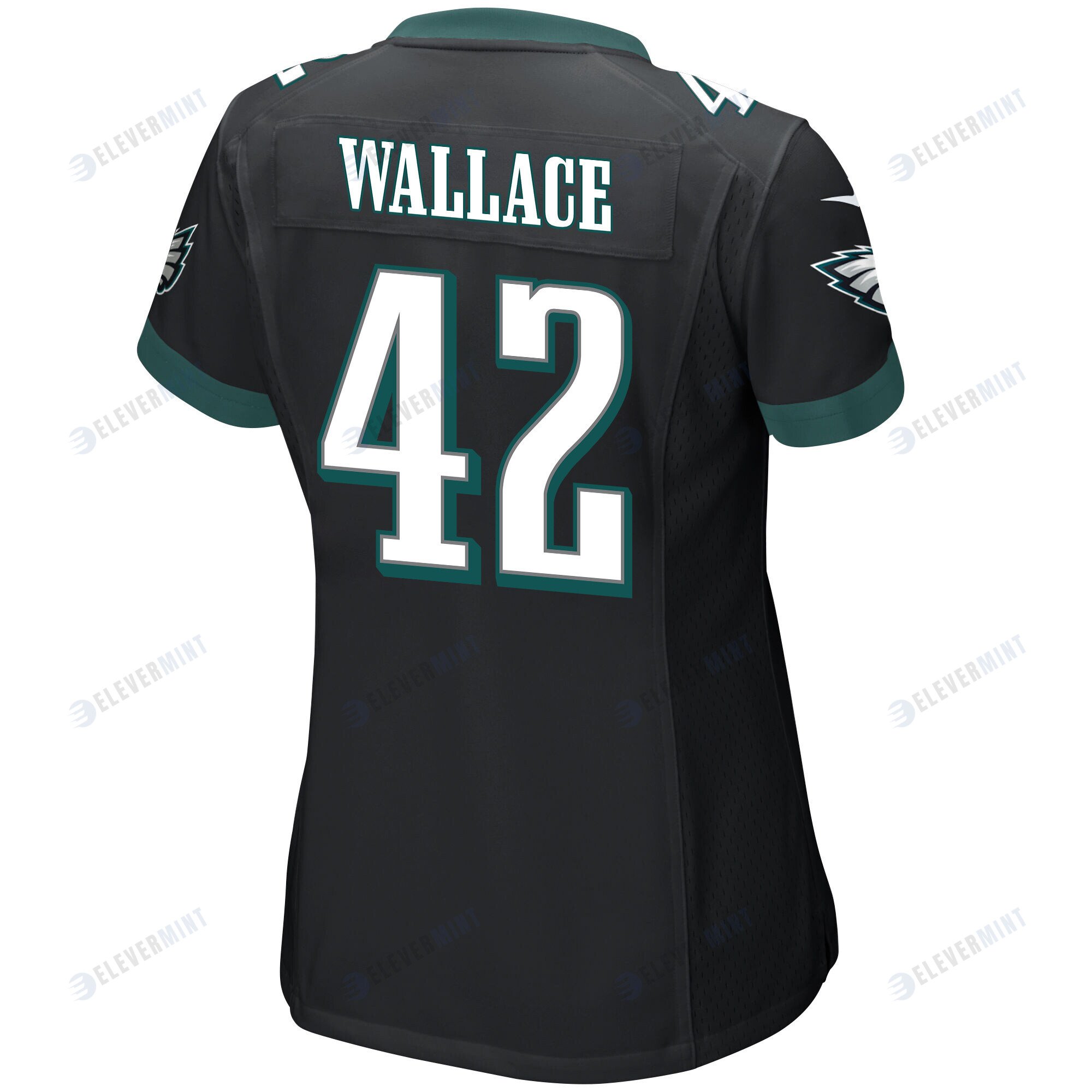 K'Von Wallace 42 Philadelphia Eagles Super Bowl LVII Champions 2 Stars Women Game Jersey - Black