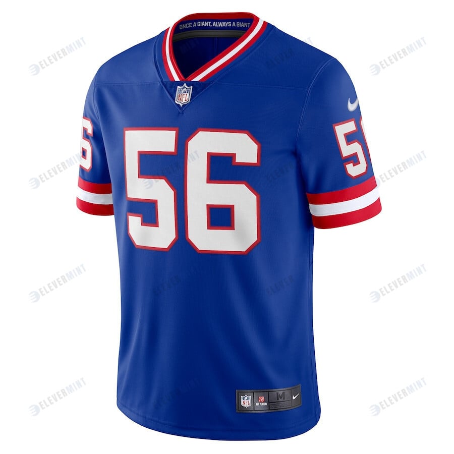 Lawrence Taylor 56 New York Giants Classic Vapor Limited Player Jersey - Royal