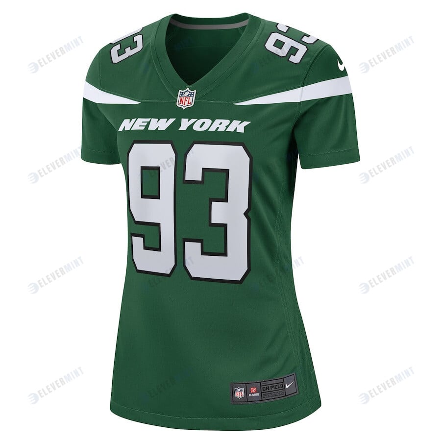 Quinton Jefferson 93 New York Jets Women's Game Jersey - Green