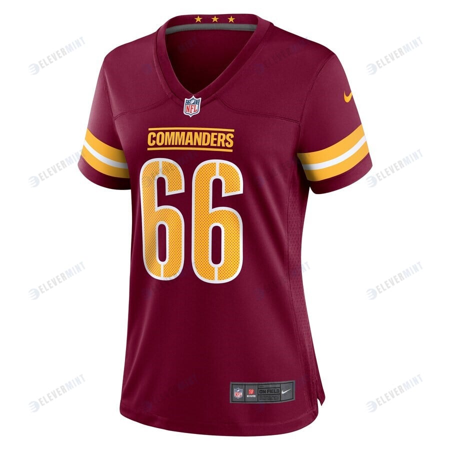 Drew Himmelman 66 Washington Commanders Women's Game Player Jersey - Burgundy
