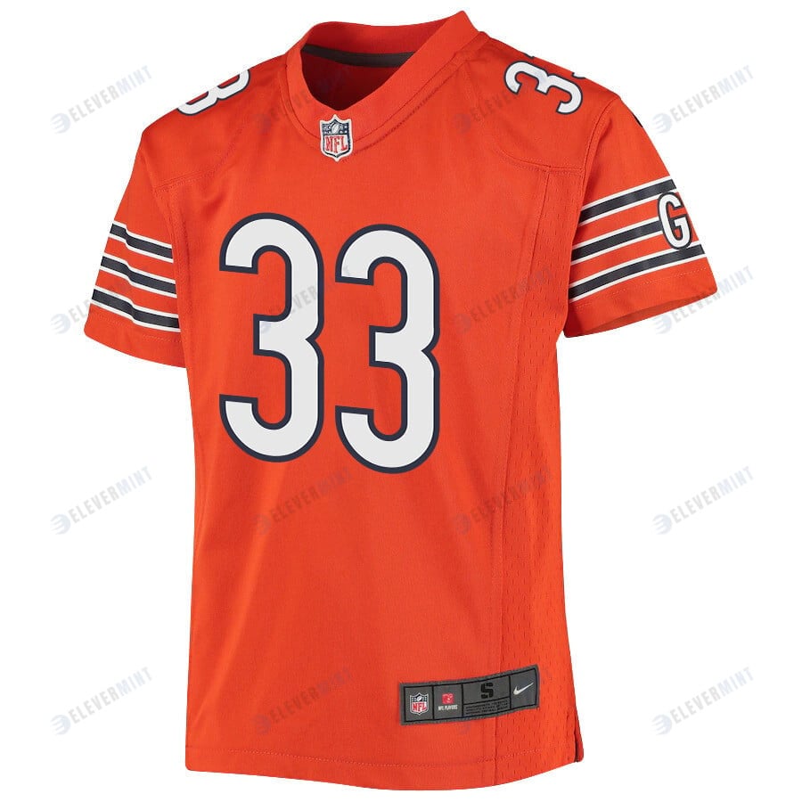 D’onta Foreman 33 Chicago Bears Youth Alternate Game Jersey - Orange
