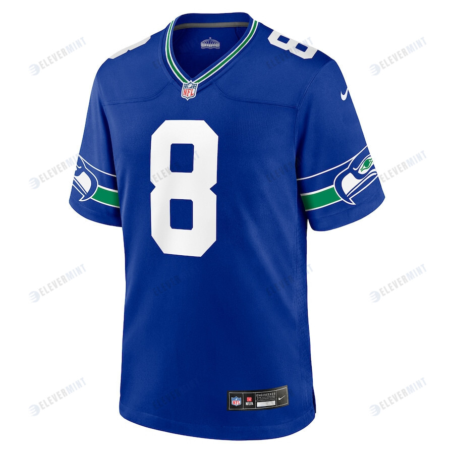 Coby Bryant 8 Seattle Seahawks Throwback Player Game Men Jersey - Royal