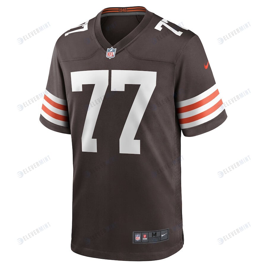 Wyatt Teller 77 Cleveland Browns Men's Game Jersey - Brown