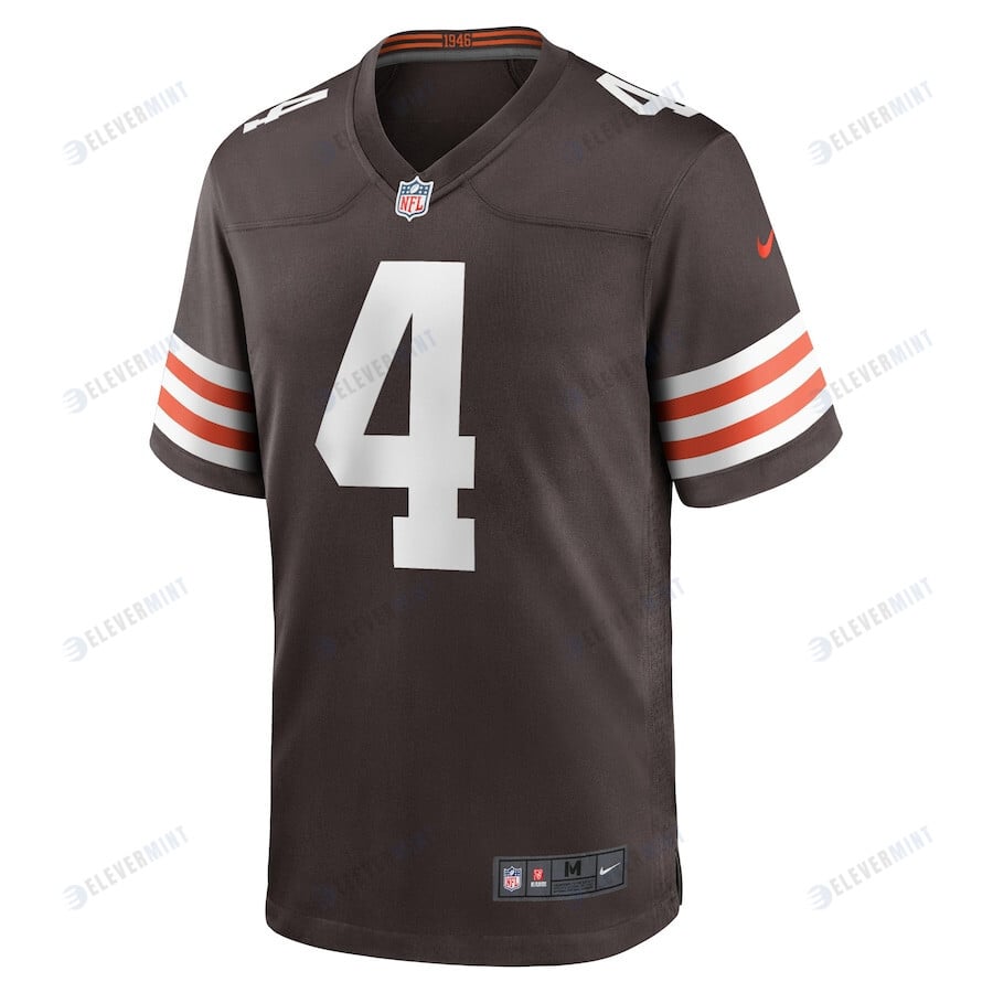 Deshaun Watson 4 Cleveland Browns Men's Game Jersey - Brown