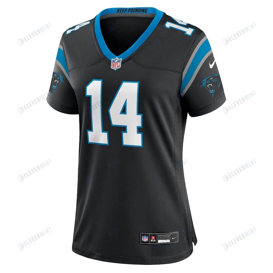 Andy Dalton 14 Carolina Panthers Women's Team Game Jersey - Black