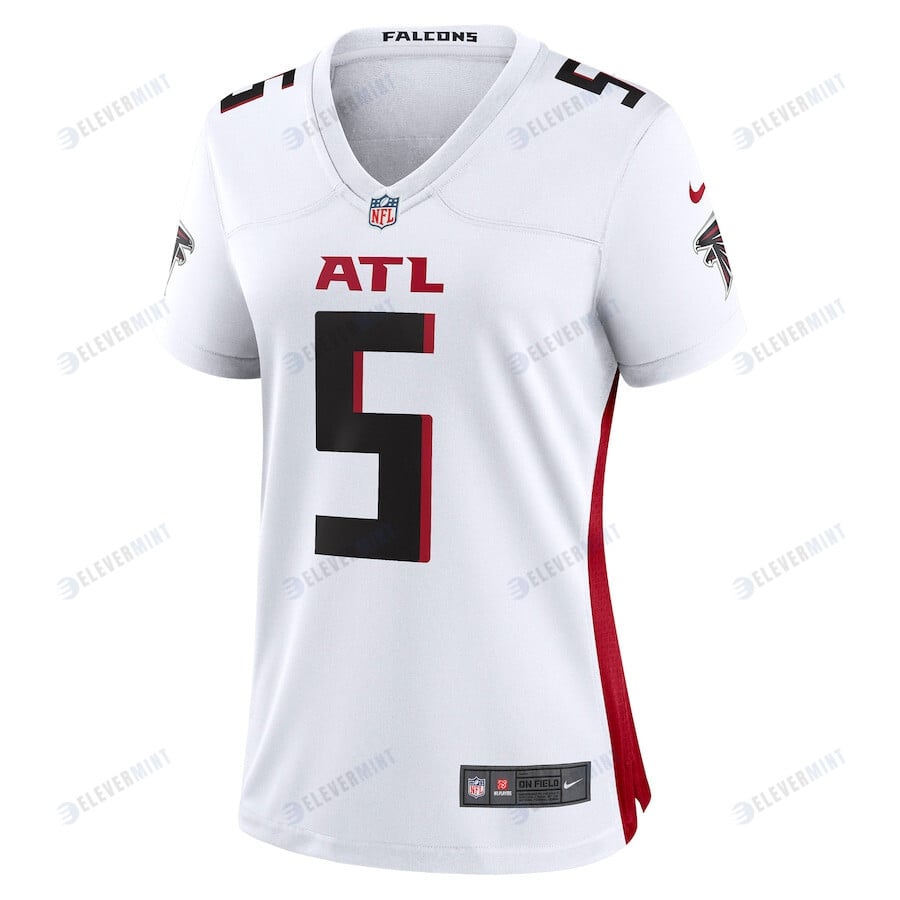 Drake London 5 Atlanta Falcons Women's Away Game Player Jersey - White