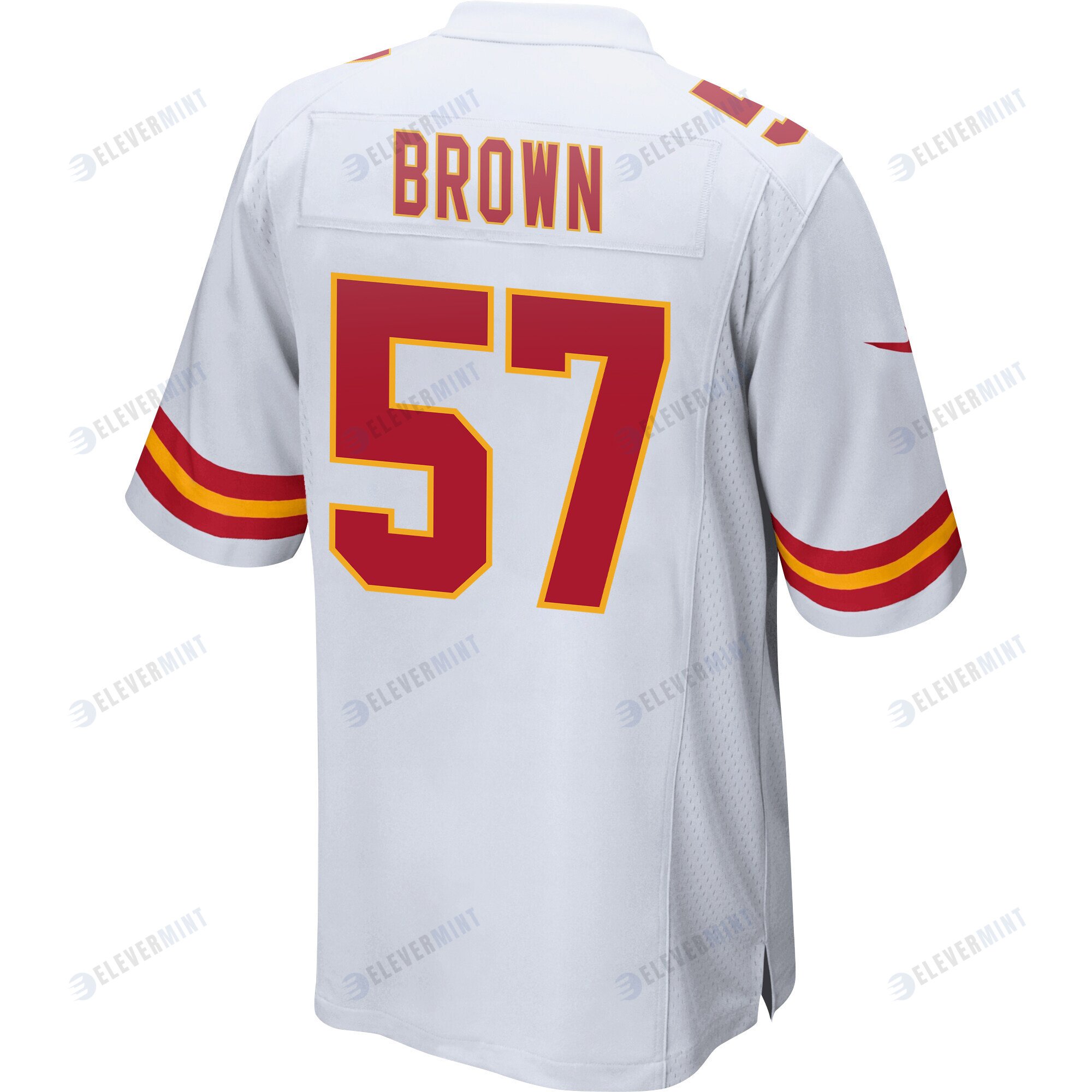 Orlando Brown 57 Kansas City Chiefs Super Bowl LVII Champions Men Game Jersey - White