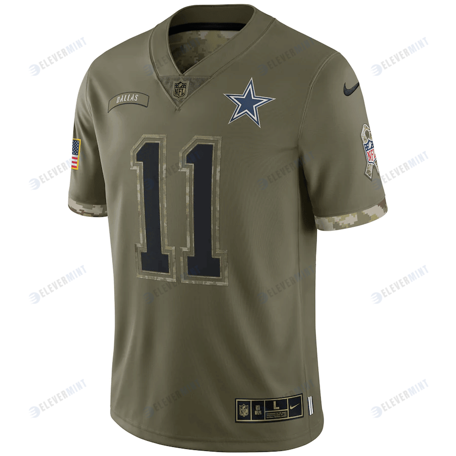 Micah Parsons Dallas Cowboys 2022 Salute To Service Limited Jersey - Olive